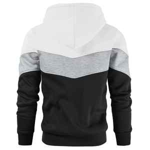 Sweat à capuche thermique en polaire à manches longues pour homme de haute qualité, vêtements de rue décontractés d'hiver, fermeture éclair, imprimé uni, 100% coton, service OEM - Product Image 6