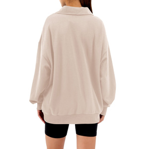 สไตล์ยอดนิยมใส่สบายสำหรับผู้หญิงพร้อมซิปสี่ส่วนดีไซน์ทันสมัยสีทึบเรียงรายสำหรับกิจกรรมออกกำลังกายประจำวันในฤดูหนาว - Product Image 5