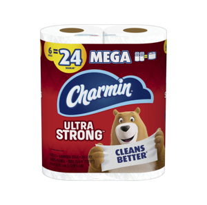 Charmin-Papel higiénico Ultra fuerte Toque limpio, 24 Mega rollos familiares = 120 rollos regulares (el embalaje puede variar) - Product Image 2
