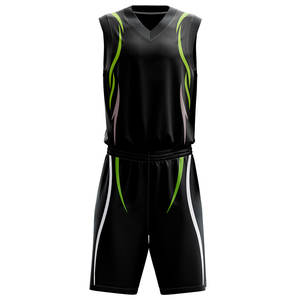 Ensemble de maillots de basket-ball personnalisés de la meilleure qualité, uniforme respirant avec fonction grande taille - Product Image 5