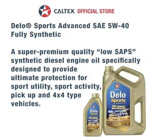 Norme de CK-4 d'huile moteur Delo Sports FS Advance SAE 5W-40 haute performance 18.5KG plastique Caltex 6L + 1L entièrement synthétique pour camion - Product Image 4