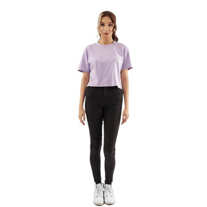 Crop top grande taille personnalisé avec logo, broderie et impression graphique pour vêtements de course décontractés pour femmes - Product Image 4