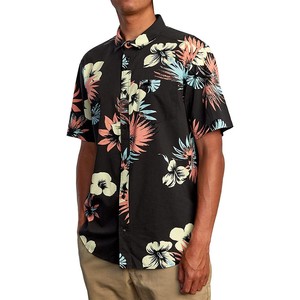 Chemises hawaïennes pour hommes Kivotech, nouvelle collection, vente en gros, toutes imprimées, décontractées, boutonnées, séchage rapide, coton rayonne, col rabattu, tissées - Product Image 1