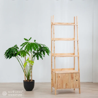 Étagère à plusieurs niveaux, étagère de rangement ouverte, présentoir, moderne, pratique et durable, exporté de Malaisie