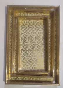 ถาดไม้พิมพ์ลาย Meena ทนทาน เป็นมิตรกับสิ่งแวดล้อม งานฝีมือลาย Meenakari สำหรับตกแต่งบ้าน ใช้กับเครื่องล้างจานได้ - Product Image 3