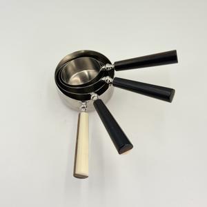 Cuchara Medidora de Café y Leche en Polvo de Grado Alimenticio Personalizada, Mango de Resina y Madera, Acero Inoxidable 202, Tazas Medidoras con Mango de Resina y Madera - Product Image 3