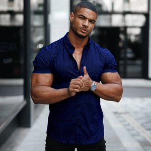 Diseño personalizado impresión botón camisa manga corta impresa hawaiana camisas casuales para hombres camiseta para hombres - Product Image 3