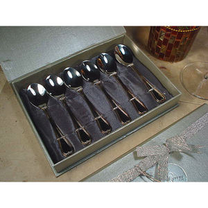 Couverts en métal argenté Cuillère Fourchette Couverts en or Couverts de mariage Couverts de luxe de Noël en acier inoxydable de haute qualité - Product Image 2