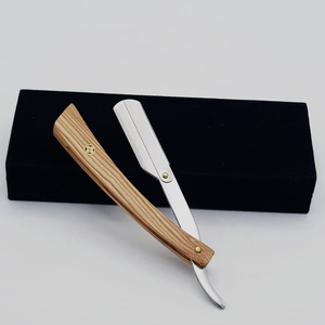 มืออาชีพ-ตรง-ขอบ-สแตนเลสสตีล-คม-มีดโกน-ด้ามไม้ - Product Image 2