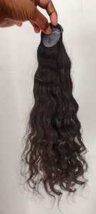 Extensiones de cabello humano ondulado natural tejido de 20 pulgadas con paquetes de color natural - Product Image 2