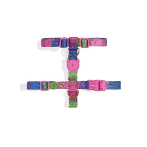 Melted H-<b>Harness</b> Reflective Striped Pet <b>Harness</b> <b>Medium</b> Small XL XS Polyester Personalized Stylish Buckles for <b>Dog</b> Cat Walking - Product Image 2