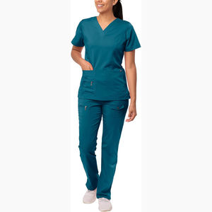 Ensembles de gommage grande taille en gros uniformes d'hôpital infirmier vêtements médicaux confortables en coton et polyester - Product Image 1