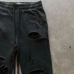 กางเกงวอร์มผ้าระบายกรดของผู้ชายวินเทจ - Product Image 5