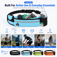 Ceinture de course OEM, sac banane, porte-bouteille, sac de taille réfléchissant et imperméable pour hommes et femmes, ceinture d'hydratation pour marathon et jogging