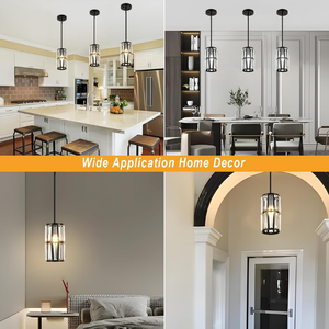 Mini suspension en cristal-Éclairage suspendu moderne réglable pour îlot de cuisine, salle à manger - Product Image 4