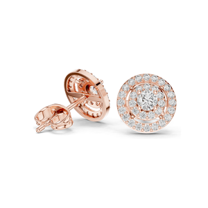 Boucles d'oreilles en diamant brillant de 0,592 CT cultivé en laboratoire, clarté VVS-VS, or 18 carats, 14 carats, 10 carats, argent 925, or rose/jaune/blanc, platine - Product Image 4