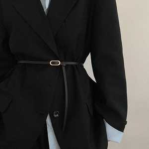 Wholesale Womens <b>Vintage</b> Thin <b>Belt</b> Custom Simple Fashion Dress <b>Belt</b> with Alloy Buckle - Product Image 5