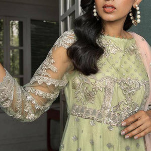 2025 traje Salwar Kameez traje de gasa indio paquistaní diseñador vestido boda tela colección venta vestido - Product Image 5