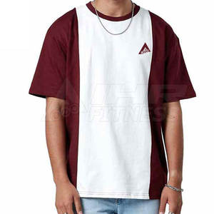 T-shirt à panneaux 100% coton de haute qualité Dernière conception Respirant Style décontracté écologique à vendre 2025 - Product Image 1