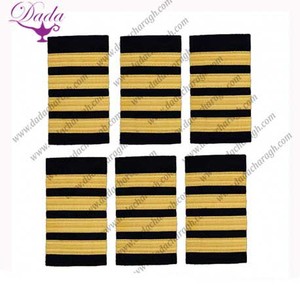 ผ้าปักปักลายสำหรับตกแต่งไหล่และสมอเรือสองแท่งสีเงิน - Product Image 4