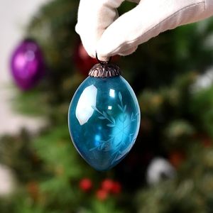 Meilleure vente ornements de Noël multicolores ornements en verre transparent pour Noël, décoration du Nouvel An et cadeau - Product Image 3