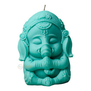 เทียนหอมอโรมาเธอราพีรูปพระพิฆเนศน่ารักแปลกใหม่ตกแต่งสัมผัสสำหรับเทศกาลและของขวัญสำหรับโอกาสพิเศษของคุณ - Product Image 5