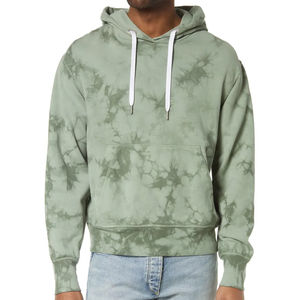 Vente en gros de coton mélangé de base personnalisé Tie Dye sweat à capuche pour hommes 400 Gsm French Terry sweats à capuche surdimensionnés pull sweats à capuche pour hommes - Product Image 2