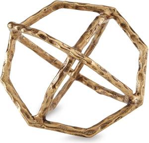 Laddington Antique Laiton Géométrique Sculpture Moderne Métal Accent Décor Ornement de Table moderne poli sculpture - Product Image 2