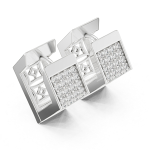 Boucles d'oreilles de mariage en or jaune 14 carats avec diamant rond de laboratoire pour femmes, cadeau de luxe certifié pour mariage ou anniversaire, élégant - Product Image 5