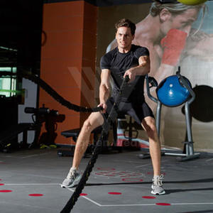 Shorts de sport pour hommes écologiques, impression de logo personnalisée, taille élastique, shorts de musculation pour hommes - Product Image 4