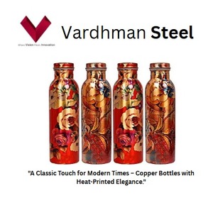 Usine sortie vente pas cher prix chaleur imprimé cuivre bouteille 1L boisson style chaque Sip sans BPA étanche écologique - Product Image 2