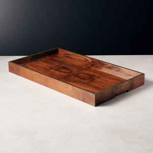 Modern Luxury <b>Large</b> Wooden Serving <b>Tray</b> with Elegant Metal Handle Handcrafted for Elegant Table Decoration - Product Image 5