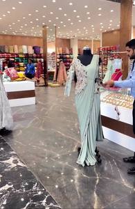 LUNCHING NEW PARTY WEAR PRÊT À PORTER SAREES AVEC KOTI CHINE - Product Image 3