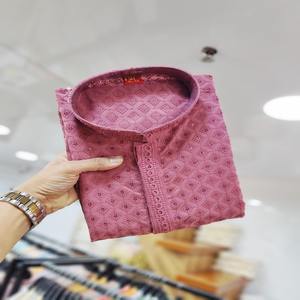 Conception de Bollywood lourd coton exclusif de qualité supérieure le plus tendance avec des paillettes travail hommes Kurta fournisseur de l'Inde - Product Image 1