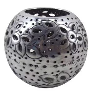 Jardinières d'extérieur, aspect intérieur élégant, pots et jardinières décoratifs pour la maison, vase à fleurs en aluminium de qualité supérieure, argent nickelé pour un résultat superbe - Product Image 4