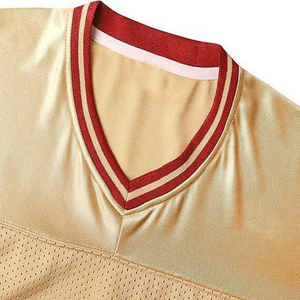 Maillot de football court en maille classique OEM Tissu respirant de haute qualité Anti-UV Couleur personnalisée Équipe de football américain Décontracté - Product Image 6