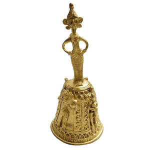Artisanat Mukherjee, porte-bougie artisanal Dhokra Dokra, objet d'art, 16 cm x 7 cm x 7 cm, pour la décoration intérieure - Product Image 6