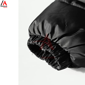 Veste courte noire personnalisée en polyester 300 GSM manteau chaud d'hiver coupe-vent et imperméable pour les femmes fabricant OEM ODM - Product Image 5