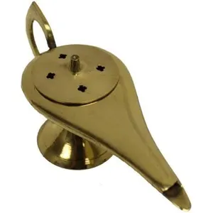 Lâmpada decorativa de bronze Aladdin para presente, acessórios decorativos com acabamento dourado para iluminação, acessórios à venda a preço de atacado