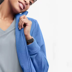 Blouse médicale unisexe avancée, légère, en tissu extensible doux, fermeture éclair intégrale, poche pratique, séchage rapide, respirante - Product Image 4