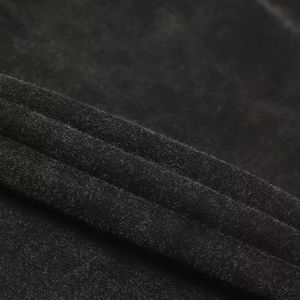 T-shirt pour homme délavé à l'acide coupe ample à manches courtes 100% coton tricoté Logo personnalisé OEM Haut de sport décontracté - Product Image 5