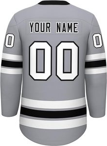 Logotipo personalizado sublimado barato personalizado EQUIPO DE Navidad al por mayor en blanco personalizado camisetas de hockey sobre hielo - Product Image 2