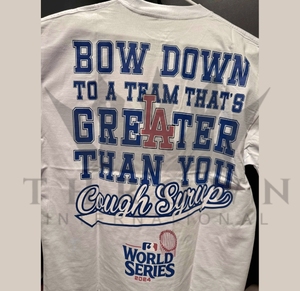 Camisetas clásicas de la serie THE WORLD'S SERIES con estampado 'That's a Awful Lot of COUGH SYRUP', 100% algodón, hombros caídos, camisetas estampadas para hombre - Product Image 1