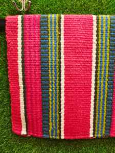 Western Show Horse Saddle Blanket Diseño de Nueva Zelanda Manta de sillín de lana hecha a mano Top Wool Saddle Pad Size - Product Image 3