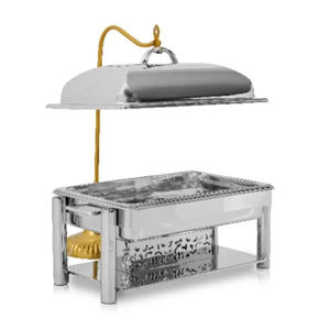 Chauffe-plats présentoir de buffet chauffe-plats en acier inoxydable pour vaisselle de mariage servant un plat de restauration - Product Image 4