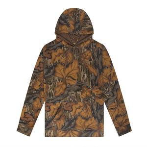 Veste de camouflage vert foncé pour homme avec capuche intégrée et poche kangourou, vêtements tactiques de chasse, vêtements de sport, haut de performance pour l'extérieur - Product Image 5