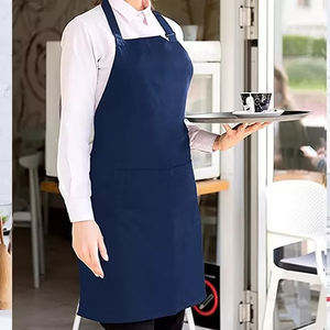 Delantal de cocina de material de algodón 100% estampado personalizado más vendido delantales de cocina a precio mayorista - Product Image 1