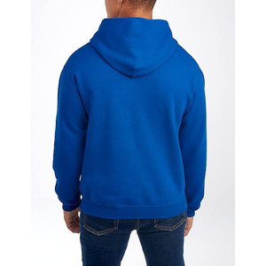 Collection Hiver Logo poitrine personnalisé Poignets côtes Surpiqûres régulières Sweat à capuche surdimensionné en coton à épaules tombantes - Product Image 3