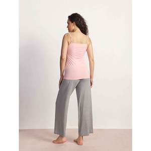   Camisola Premium de Bambú con Encaje y Cuello en V para Mujer, Tejido de Punto Premium, Estilo Casual para Primavera, Suave al Tacto - Product Image 5