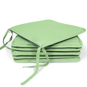 Cuscini per Sedia Decorativi con Motivo a Quadri 40x40x2cm, Texture Bambù - Set Cuscini Lombari e per Seduta, Tecnica di Cucitura Antiscivolo 100% - Product Image 4